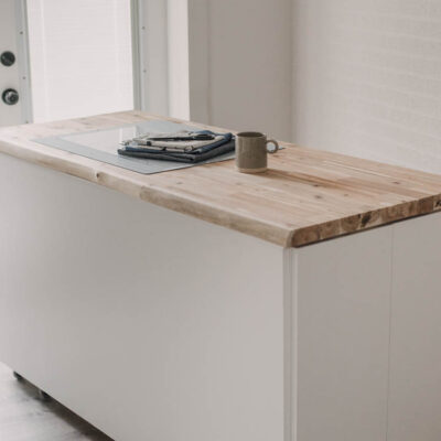 DIY craft table with hidden storage- love the counter height!