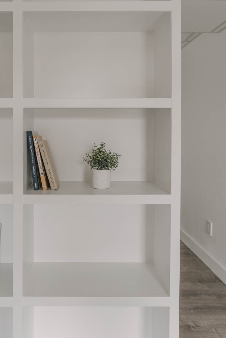 DIY Built in Shelving with tips to build it yourself... with a drop ceiling