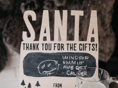 DIY Wooden cutout sign for christmas eve - personalized holiday decor is the best!