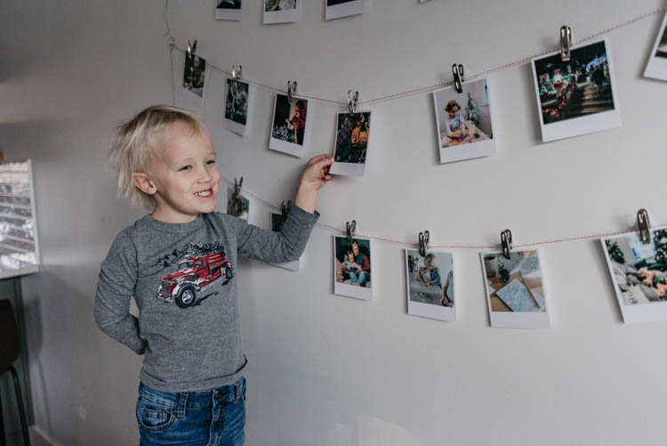 Simple activity advent calendar idea with instant look photos