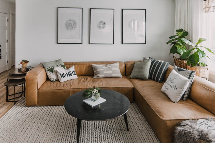 Modern holiday home tour with neutrals