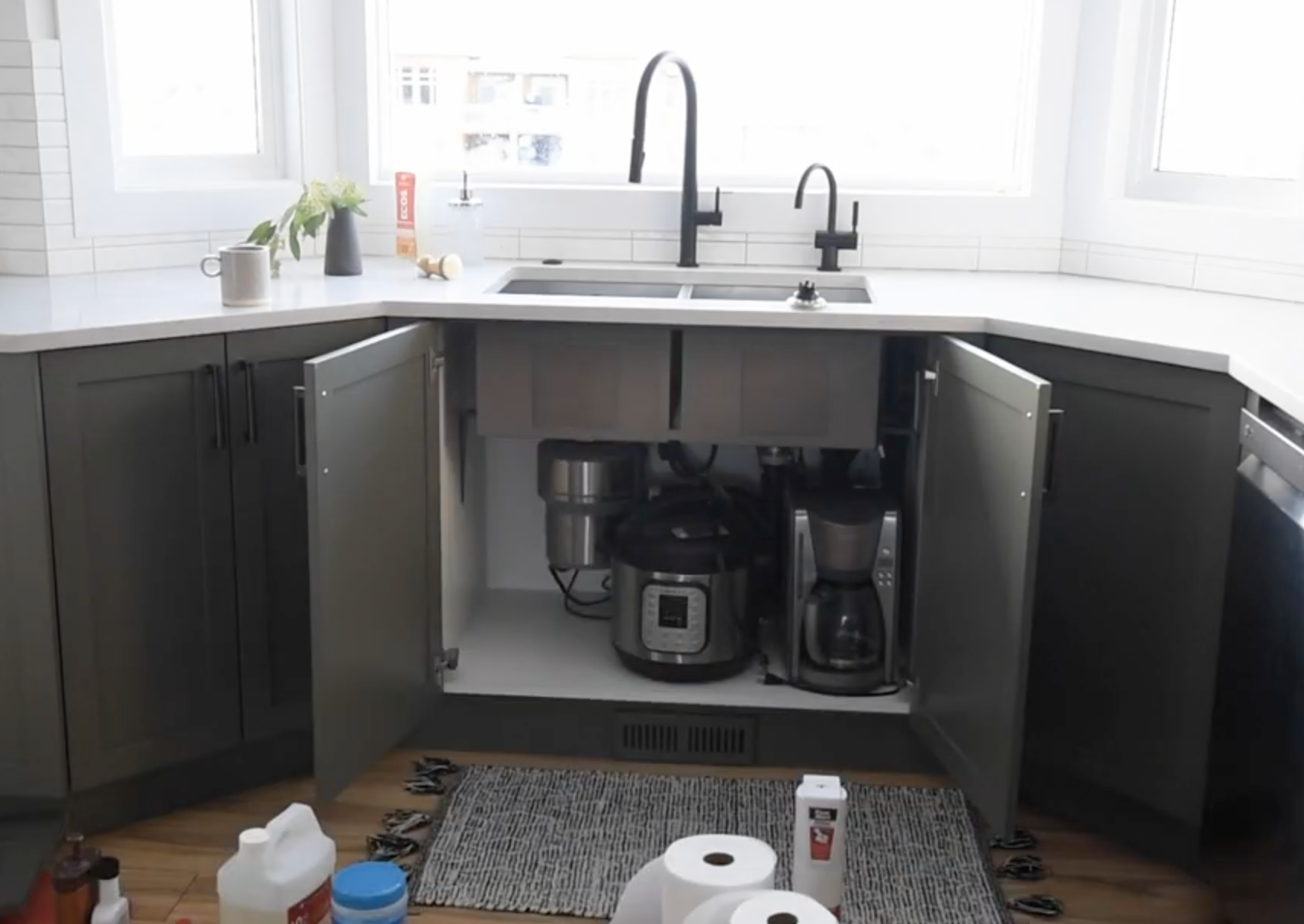 rethinking the space under the kitchen sink