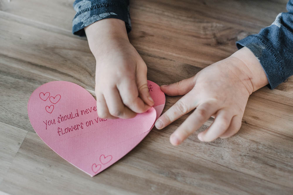 These Punny Valentines Day Cards are so cute! Love the tearaway style to hide the answer