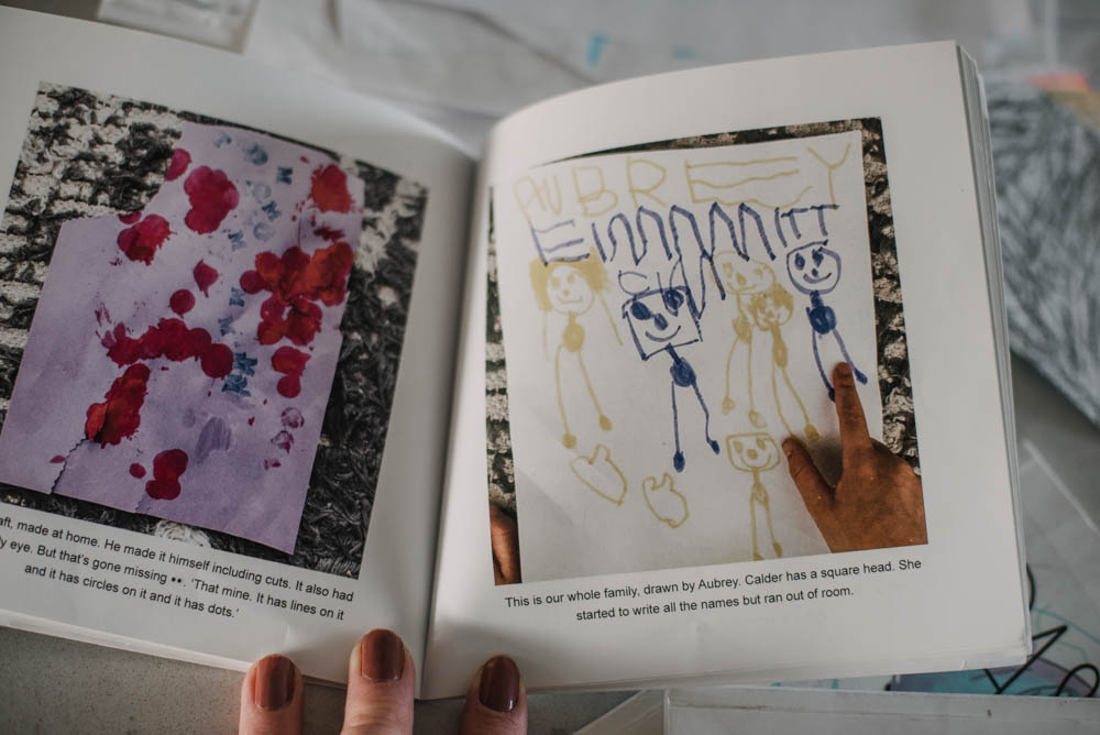 How to make your own kids art book - quick and easy system to manage kids artwork