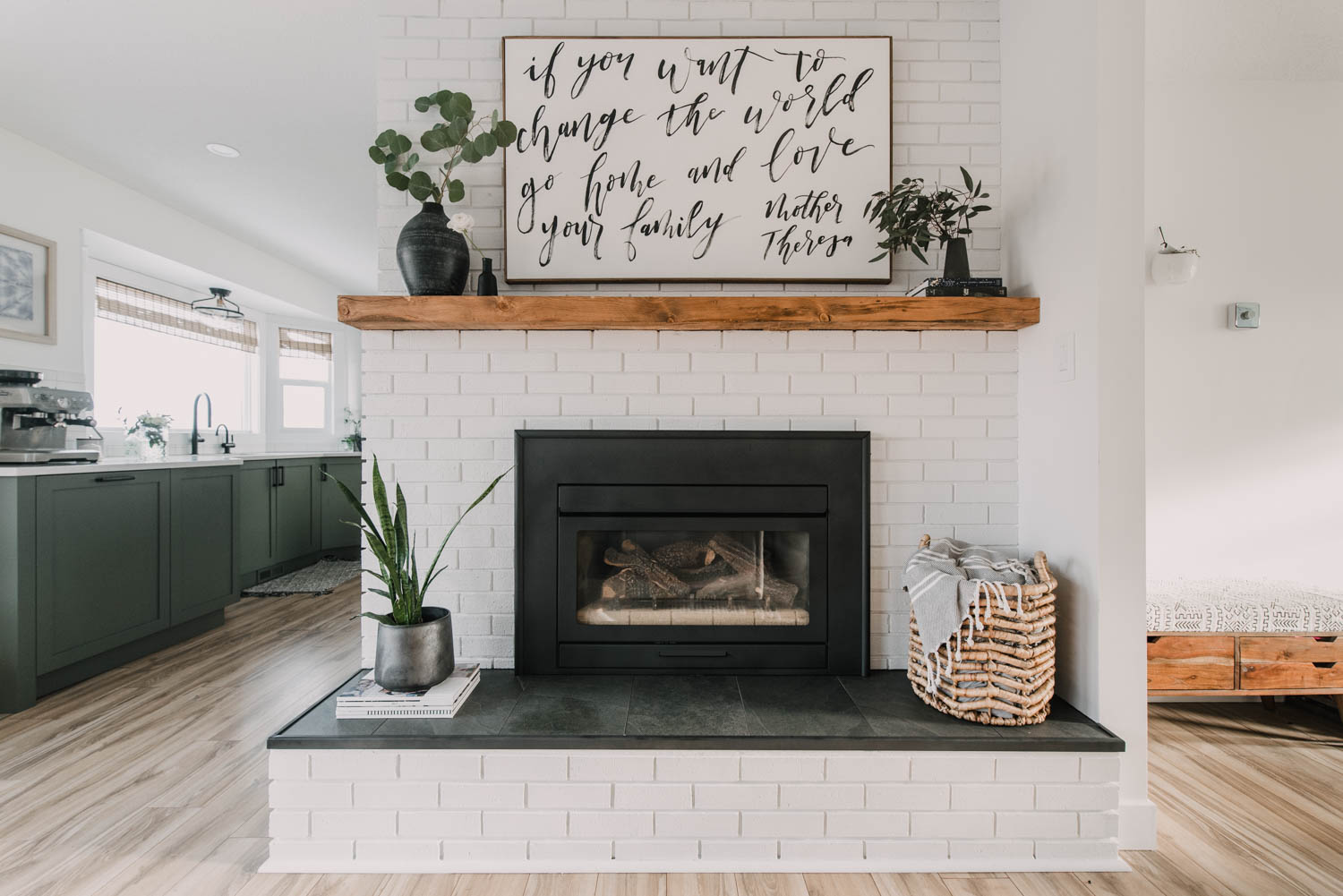 Diy Brick Fireplace Makeover Lemon Thistle