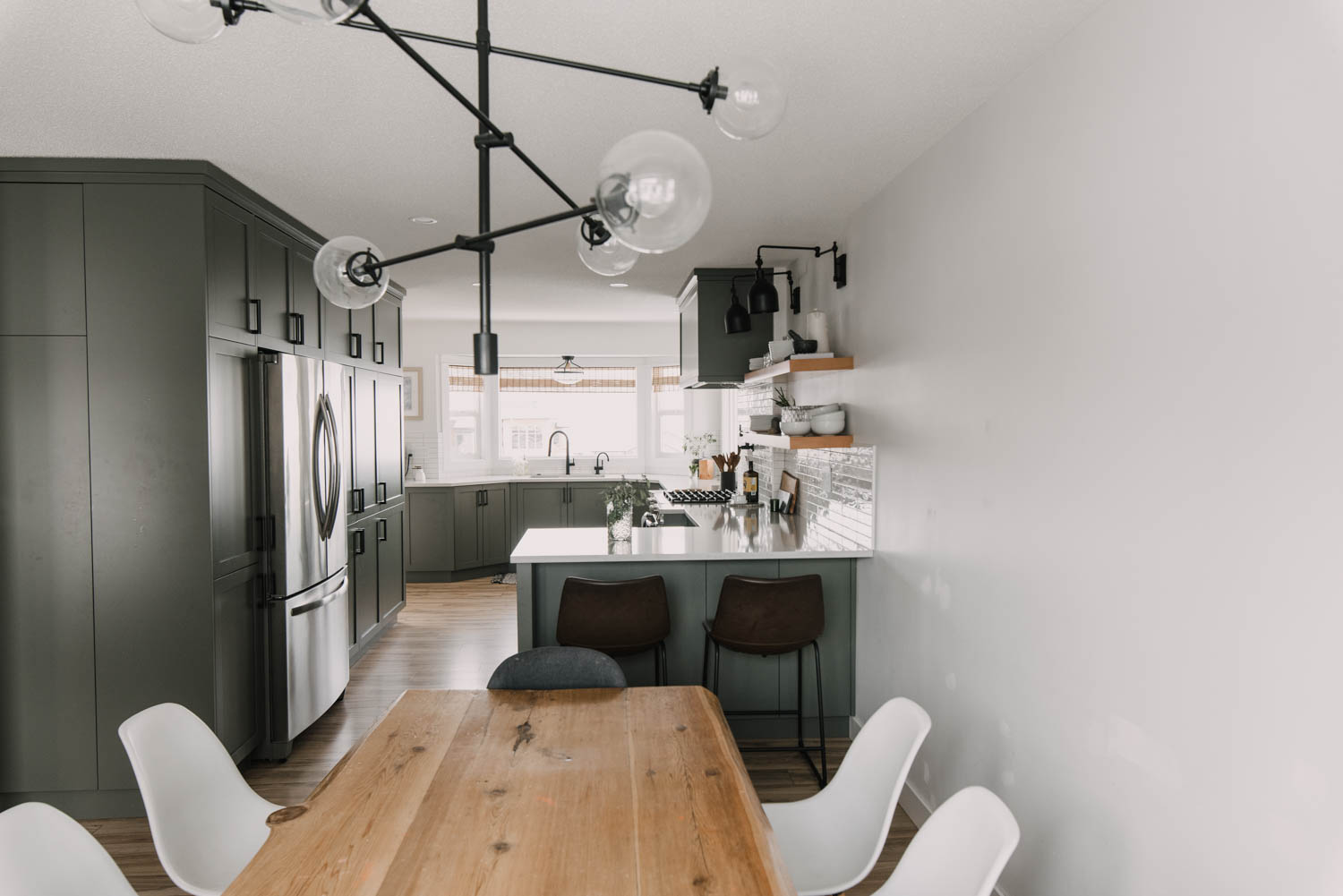 Dining room open to kitchen