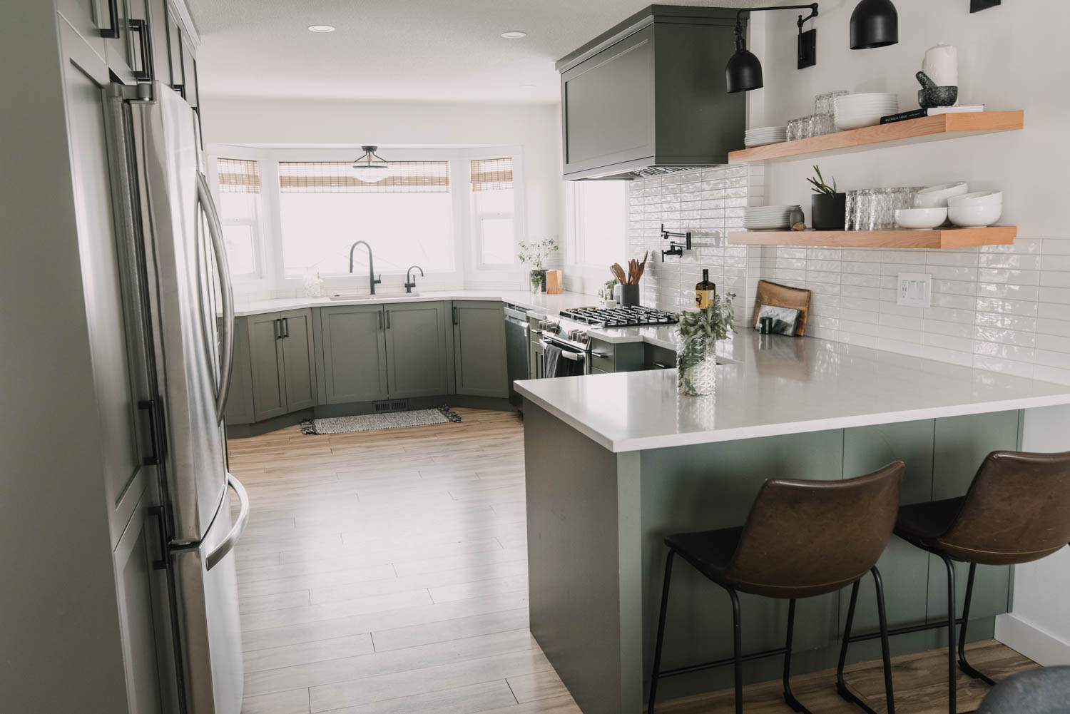 remodelled kitchen one year later