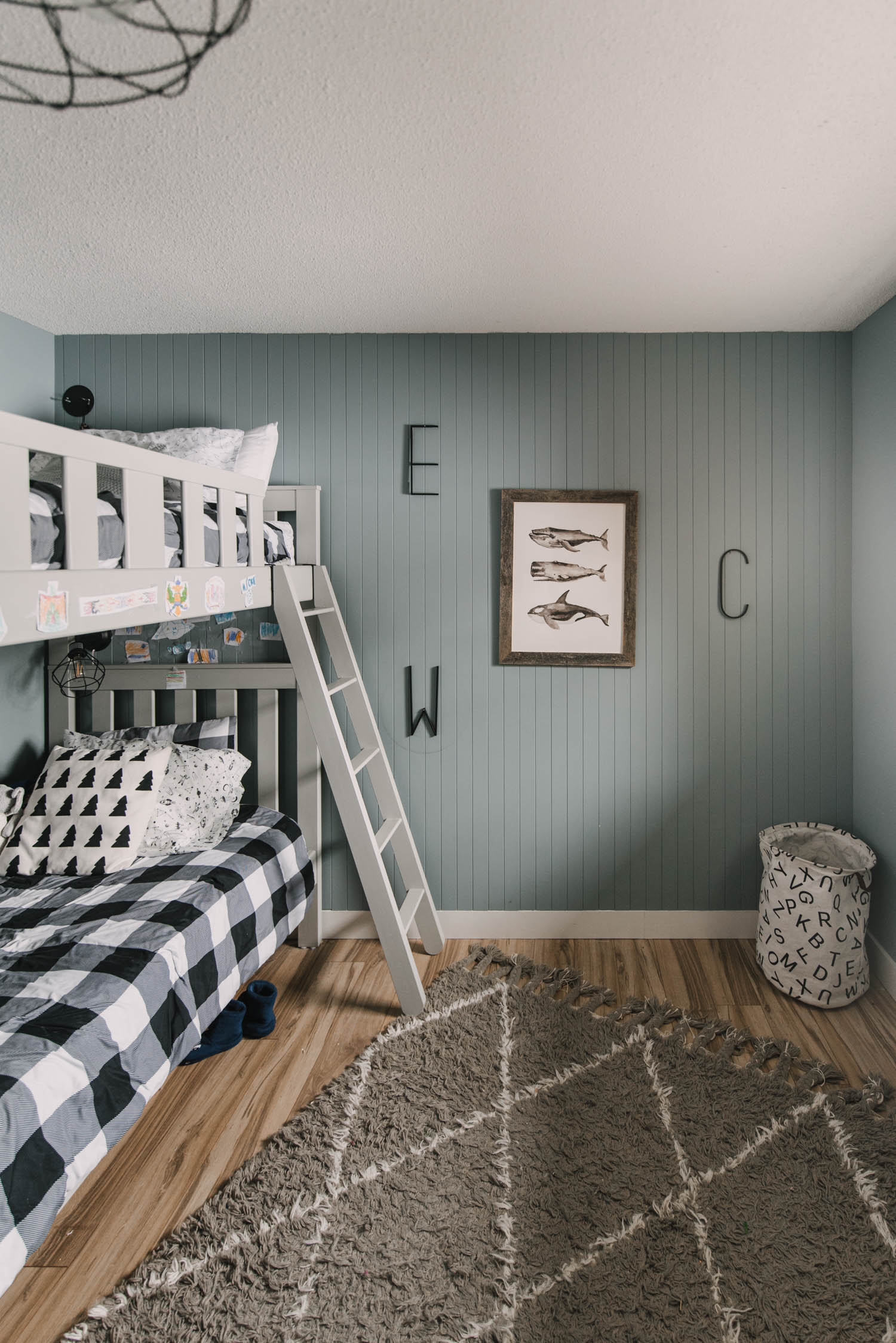 Modern nordic style boys bedroom