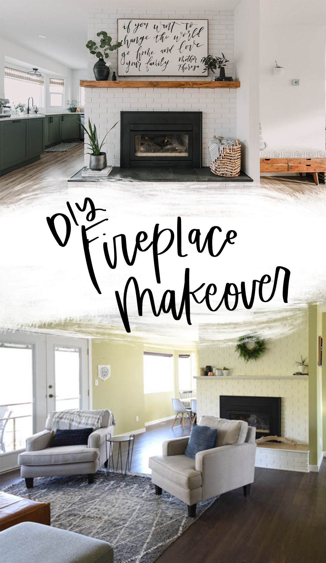 fireplace before and after photos