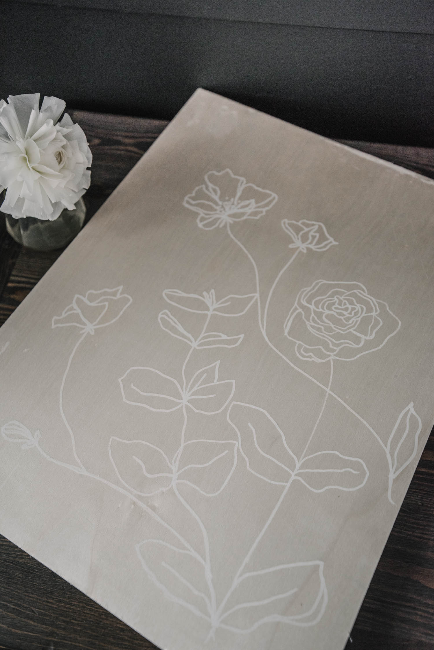 DIY Dollar Store Decor... modern floral art!