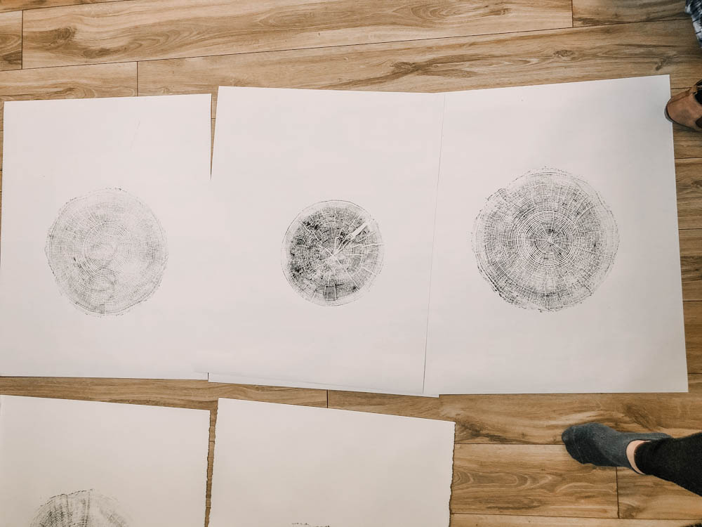 How to print tree stumps for art