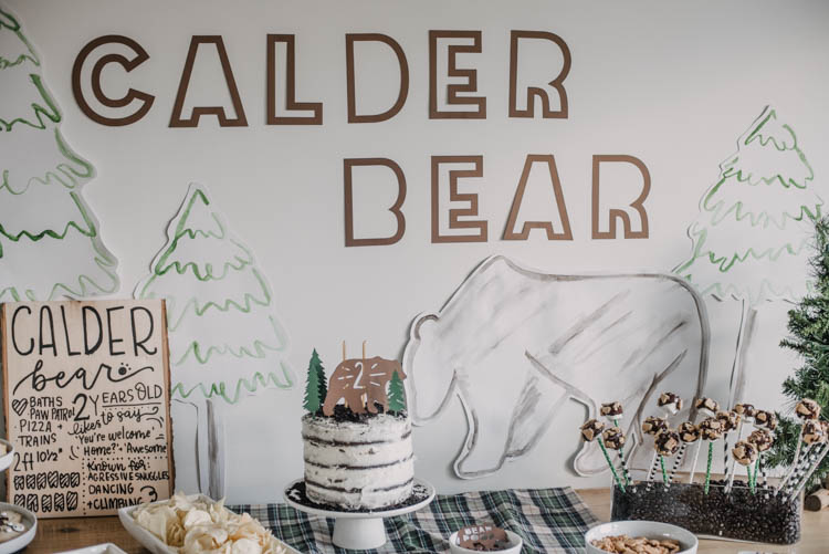 Bear Themed Birthday Party Decor