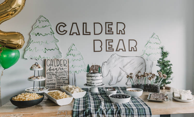 Bear Themed Birthday Party Decor