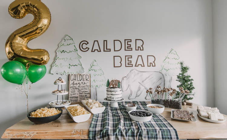 Bear Themed Birthday Party Decor