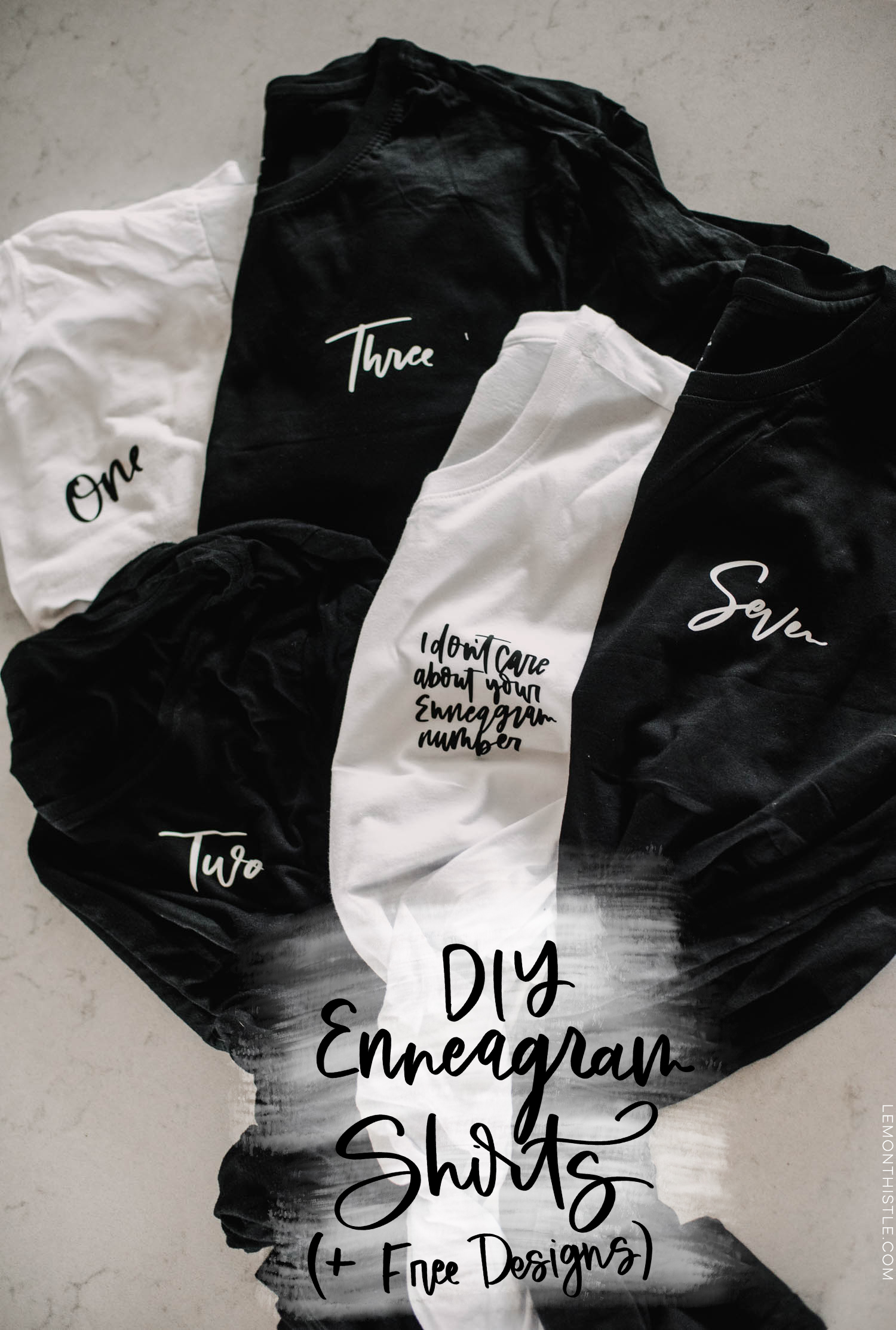 DIY Enneagram Shirts + Free Designs