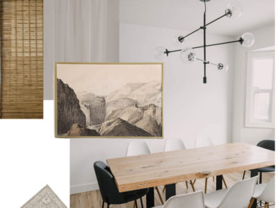 Modern Neutrals Dining Room Design Plans