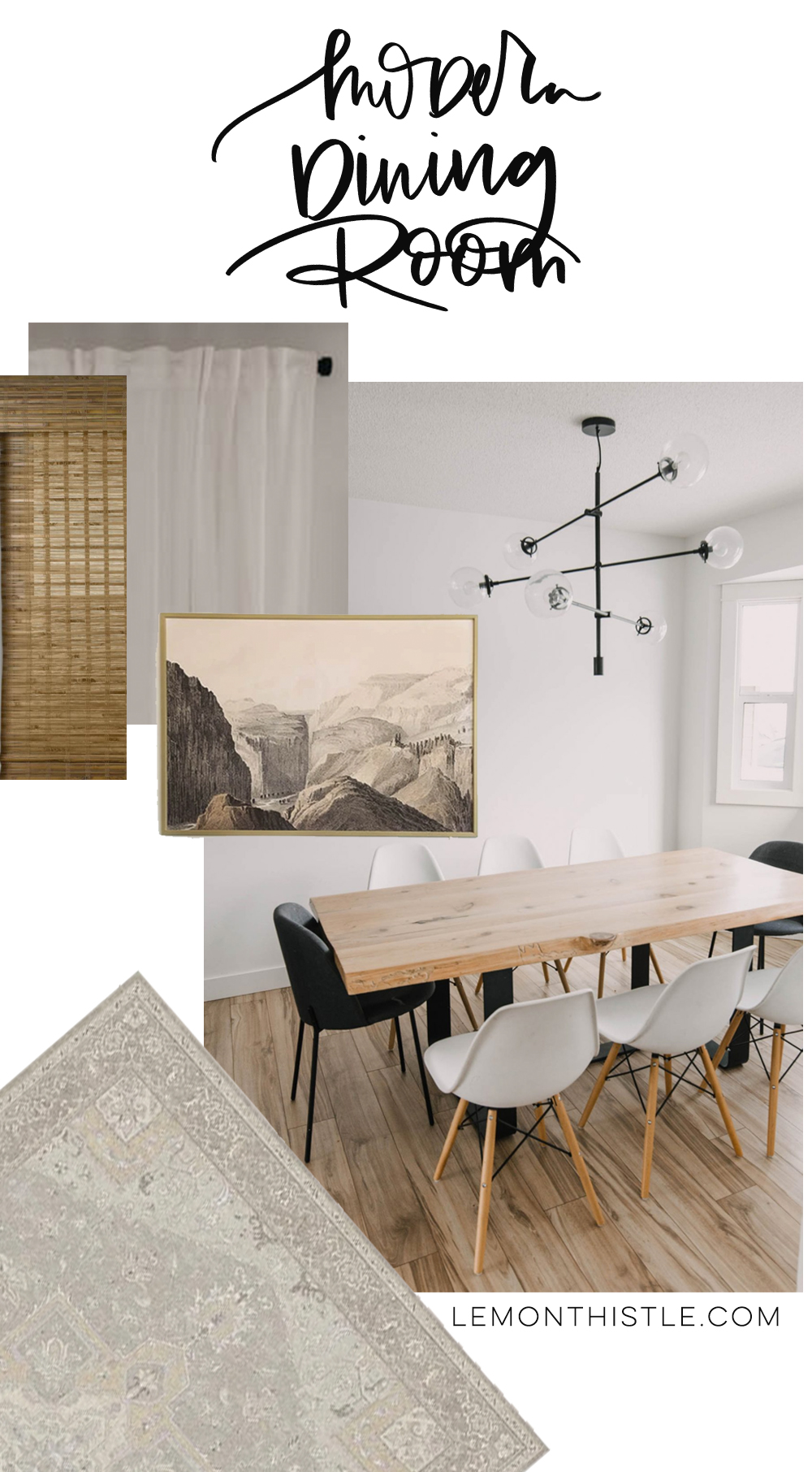 Modern Neutrals Dining Room Design Plans