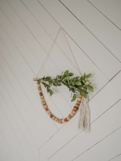 DIY Dollar Store Wreath for Spring- Boho Style