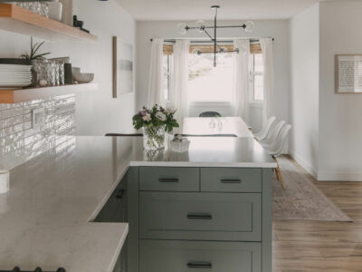 Neutral Spring Home Tour with fun hand lettered details and DIY
