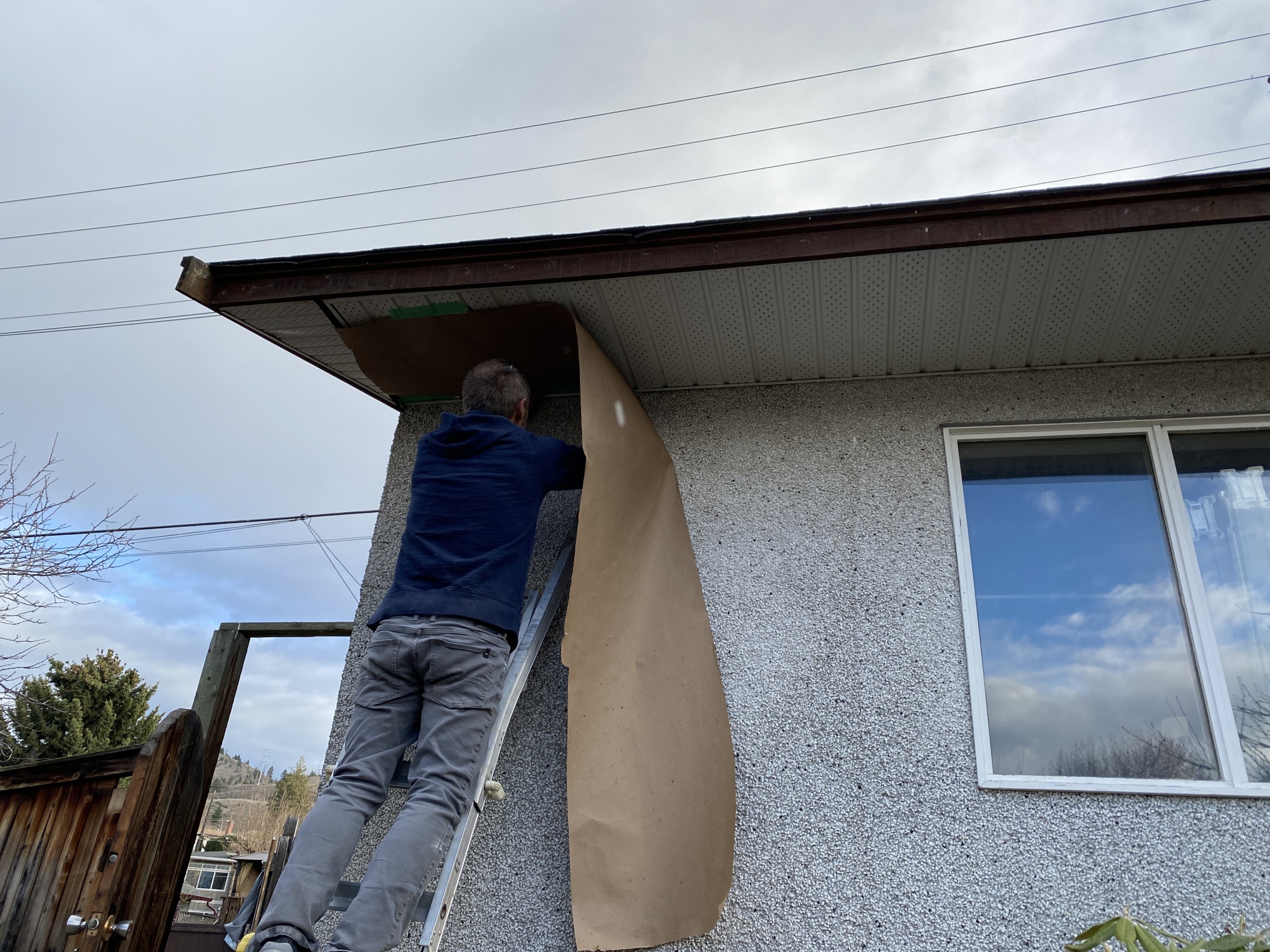 Masking to use a paint sprayer