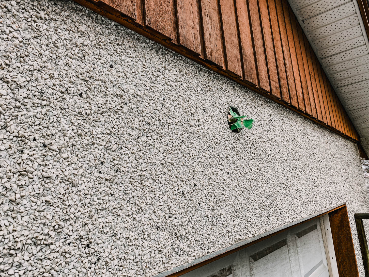 Remove light fixtures before painting an exterior