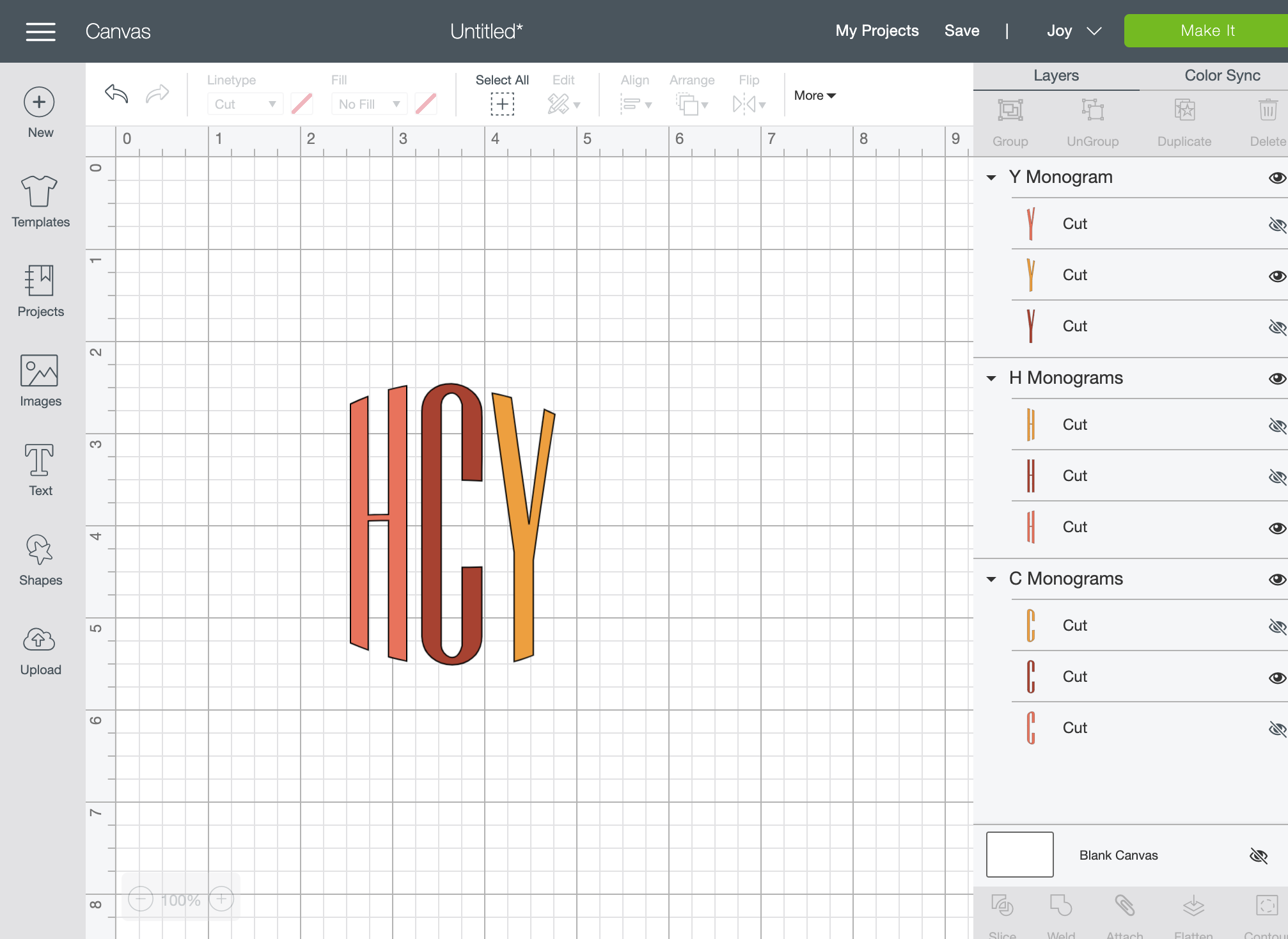 How to use Cricut to design Monograms