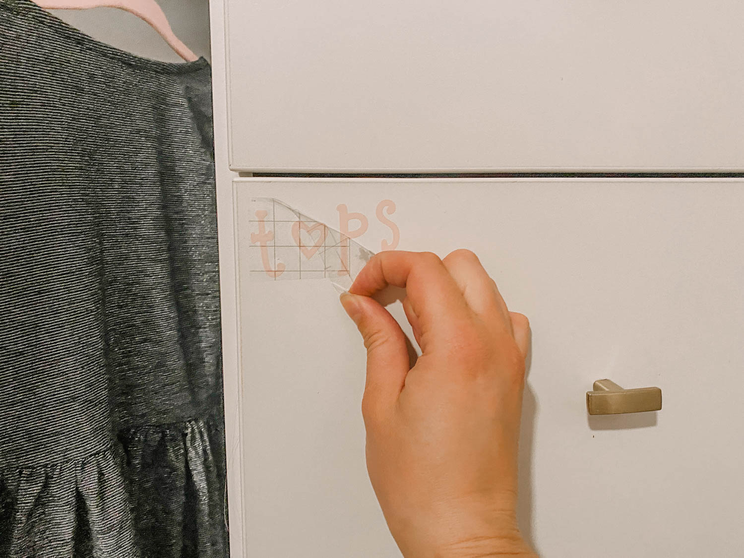 Label kids drawers to help them learn how to put away laundry