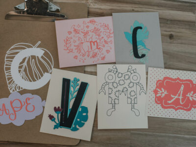 4 Different ways to make monograms using Cricut Design Space