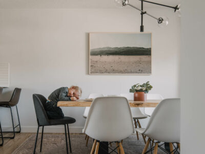 Dining Room Reveal with child
