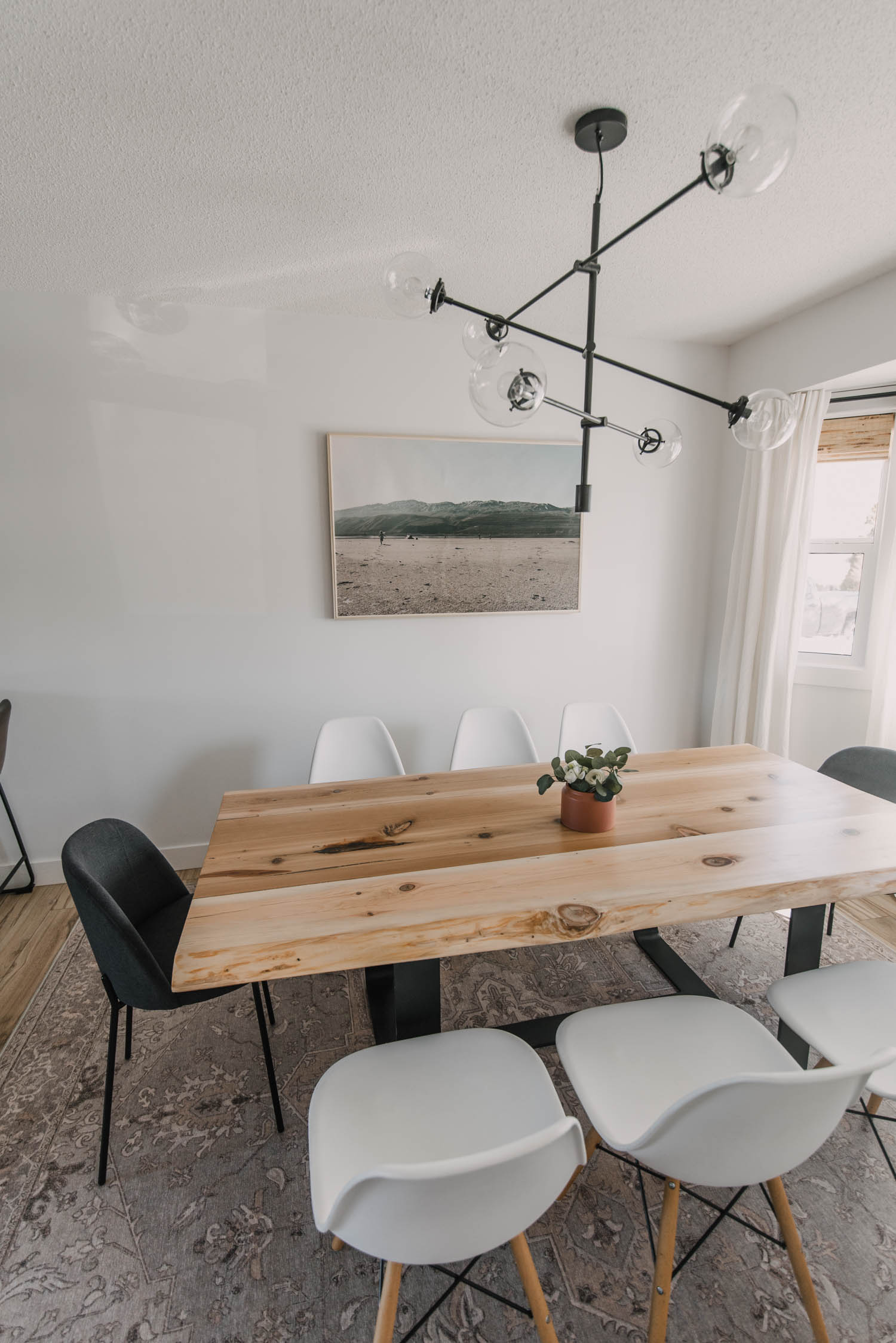 Refinishing a live edge dining table