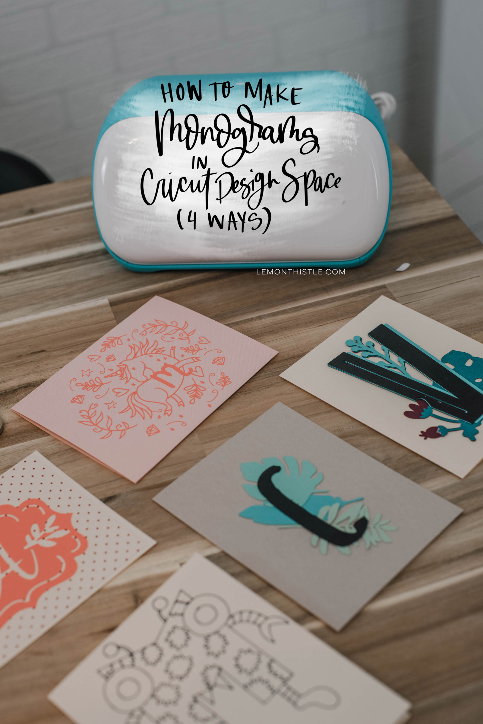 How to Make Monograms In Cricut Design Space