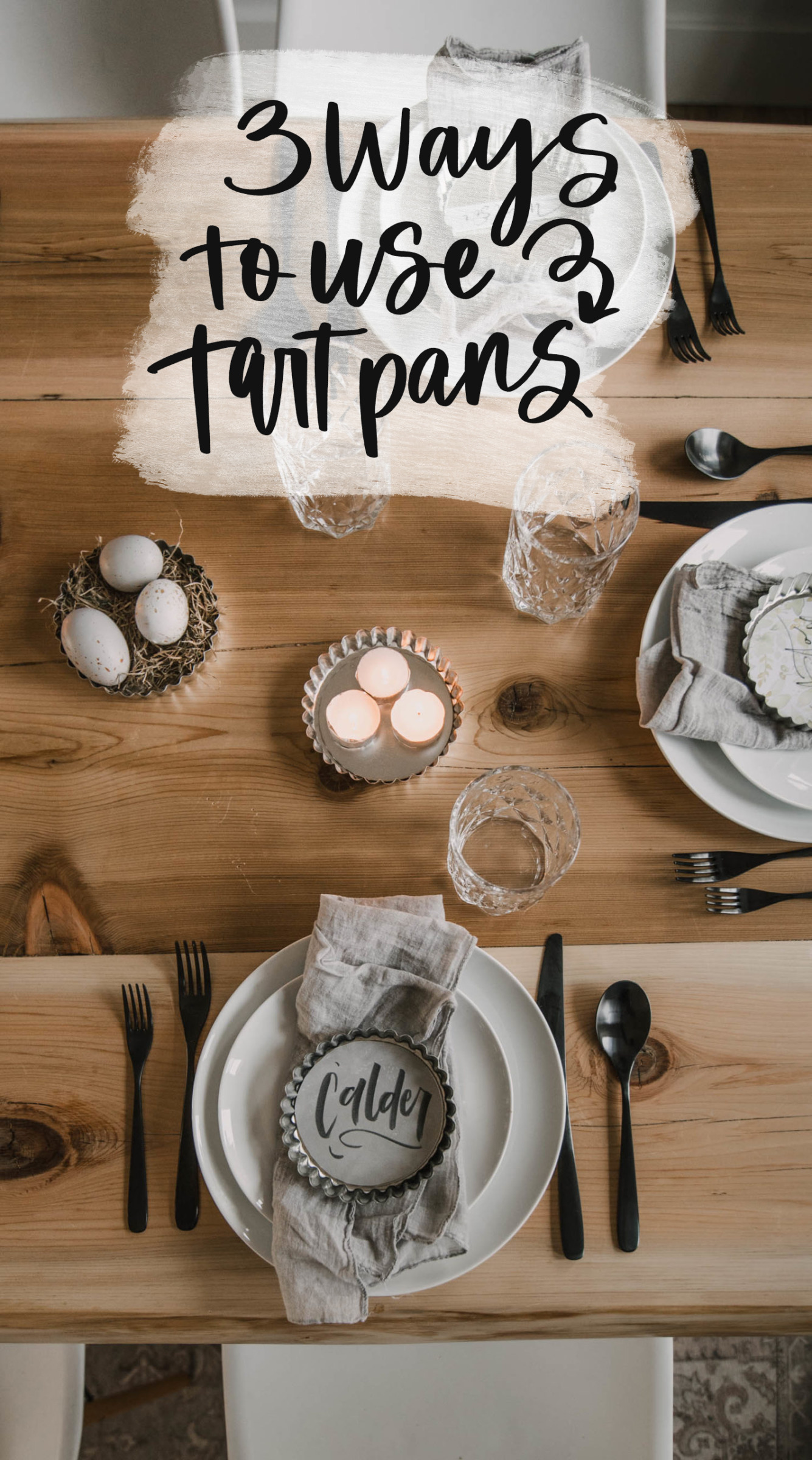 How to use tart pans for decor