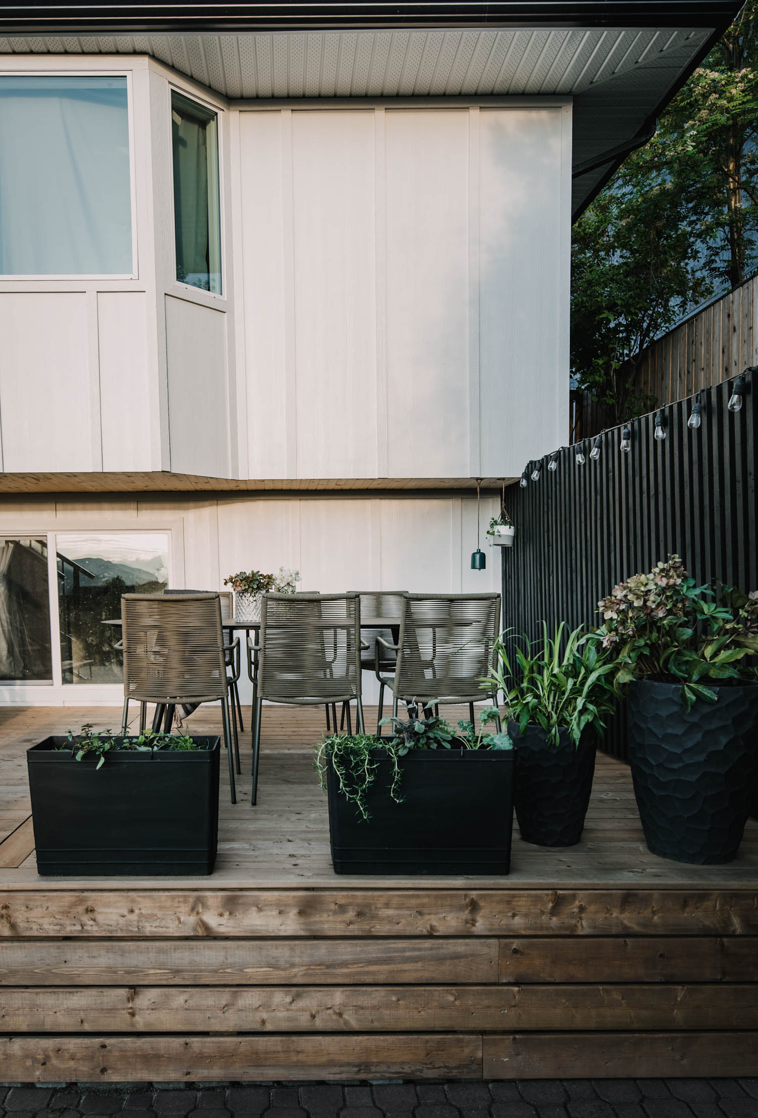 Patio before and after