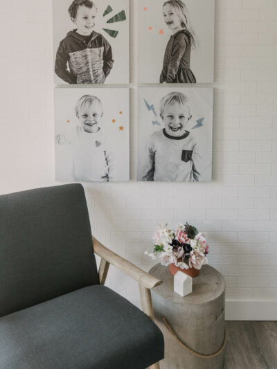 Adding fun color to black and white photos