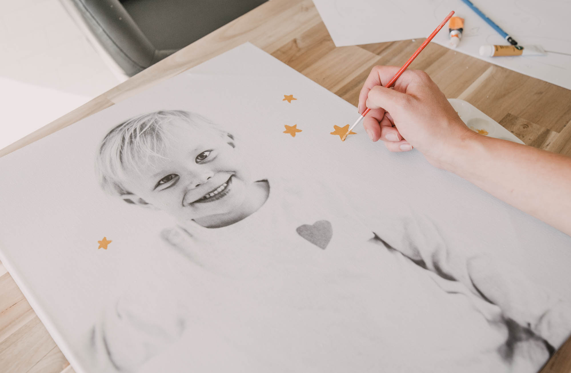Paint on Kids Photos!