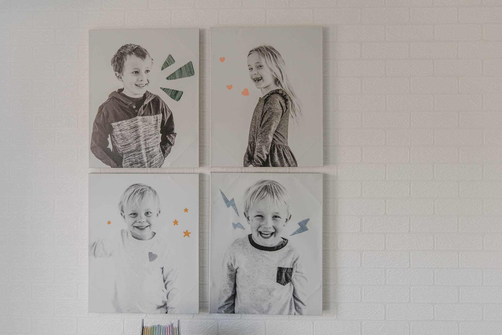 DIY Canvas art for a playroom