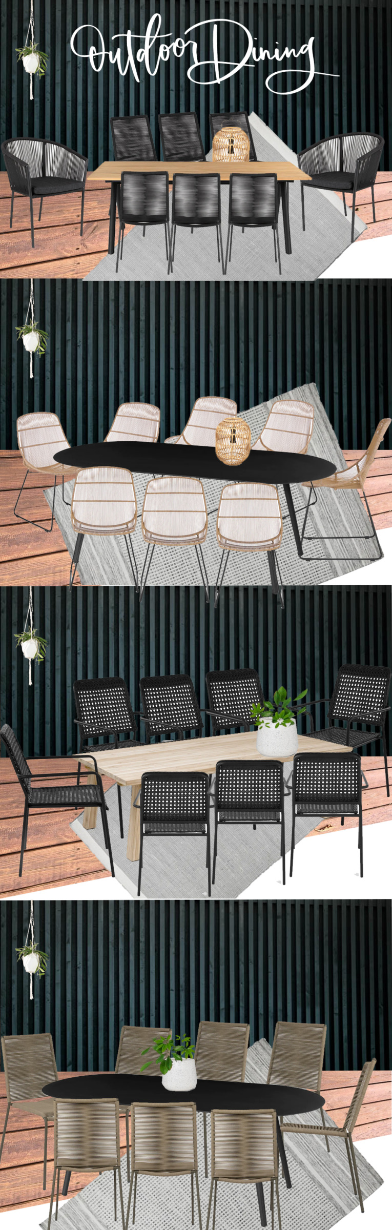 Modern Outdoor Dining Set