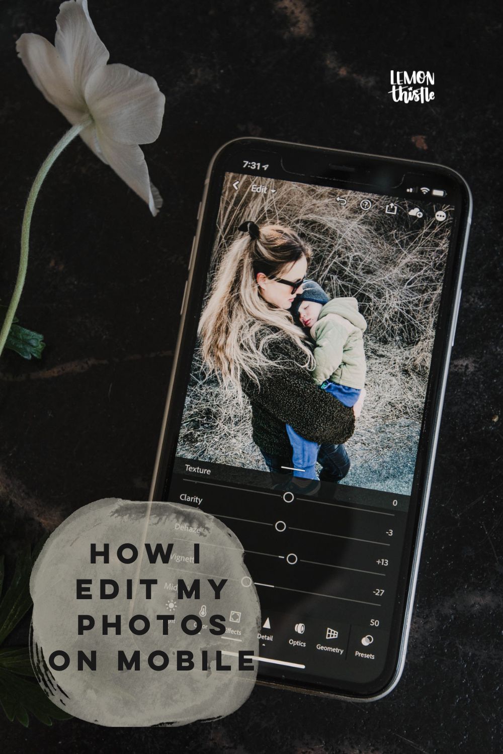 How I edit photos on my phone