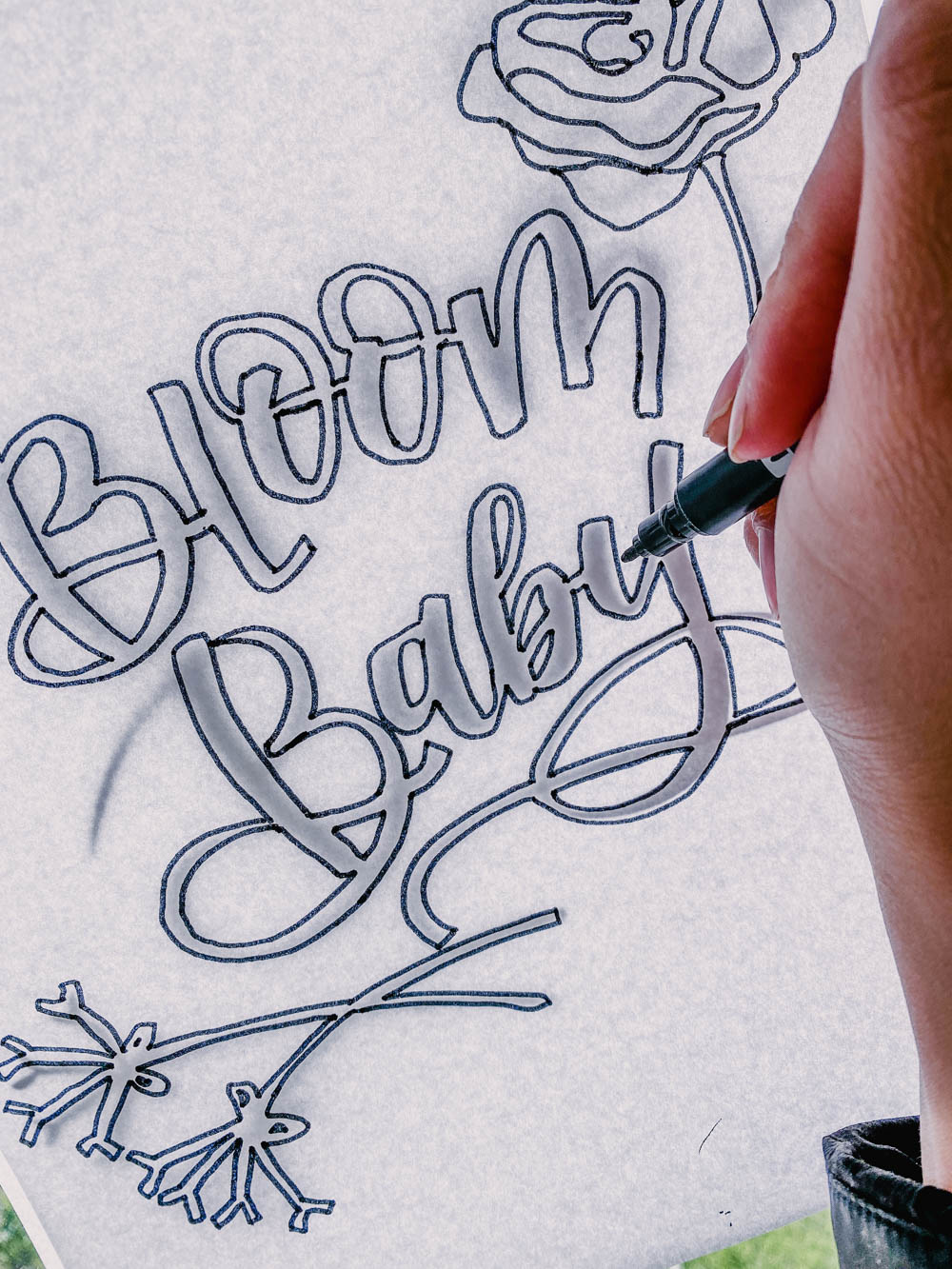 Easily make hand lettering coloring sheets two different ways