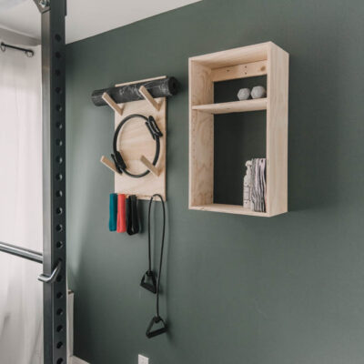 Free plans for this modern plywood walls storage