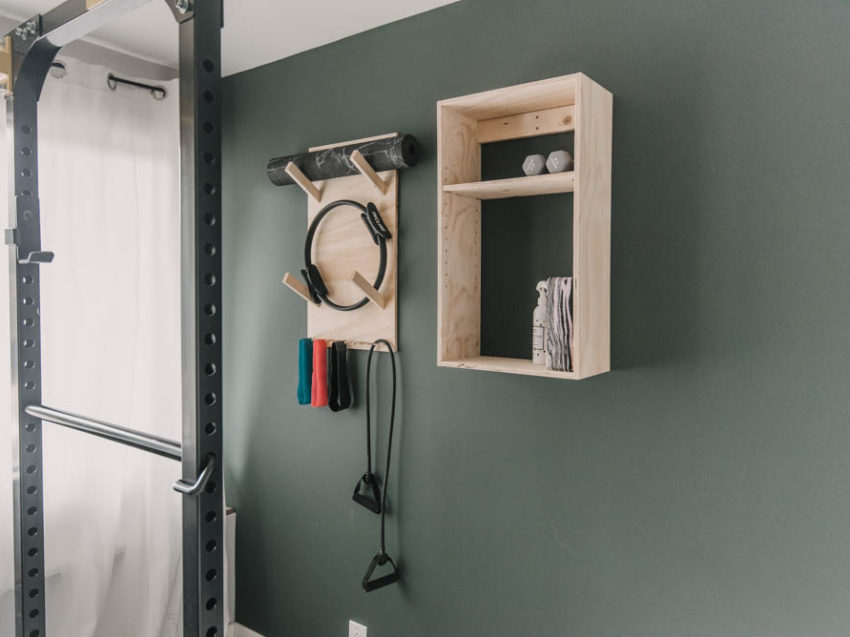 Free plans for this modern plywood walls storage