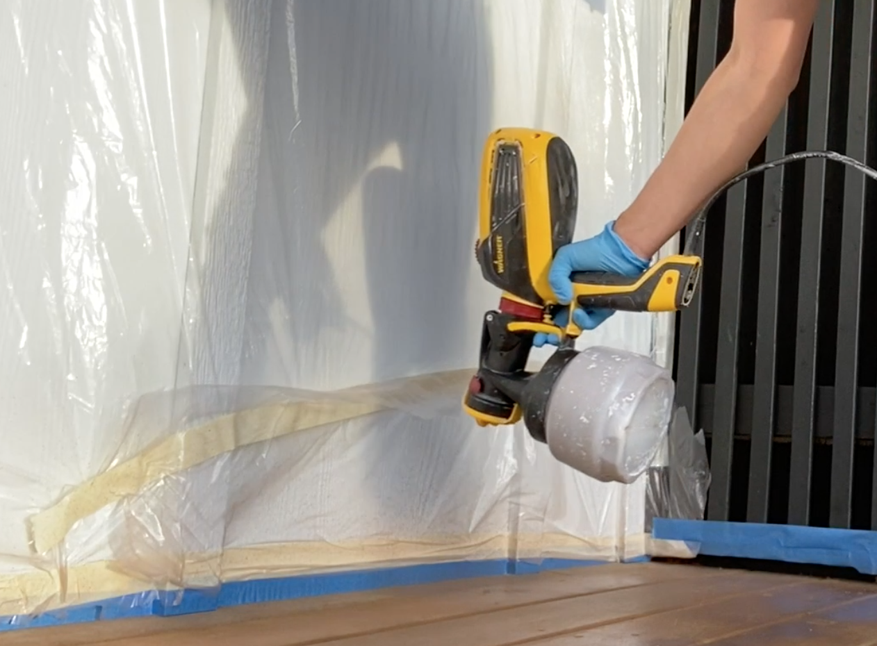 How to stain a deck with a paint sprayer