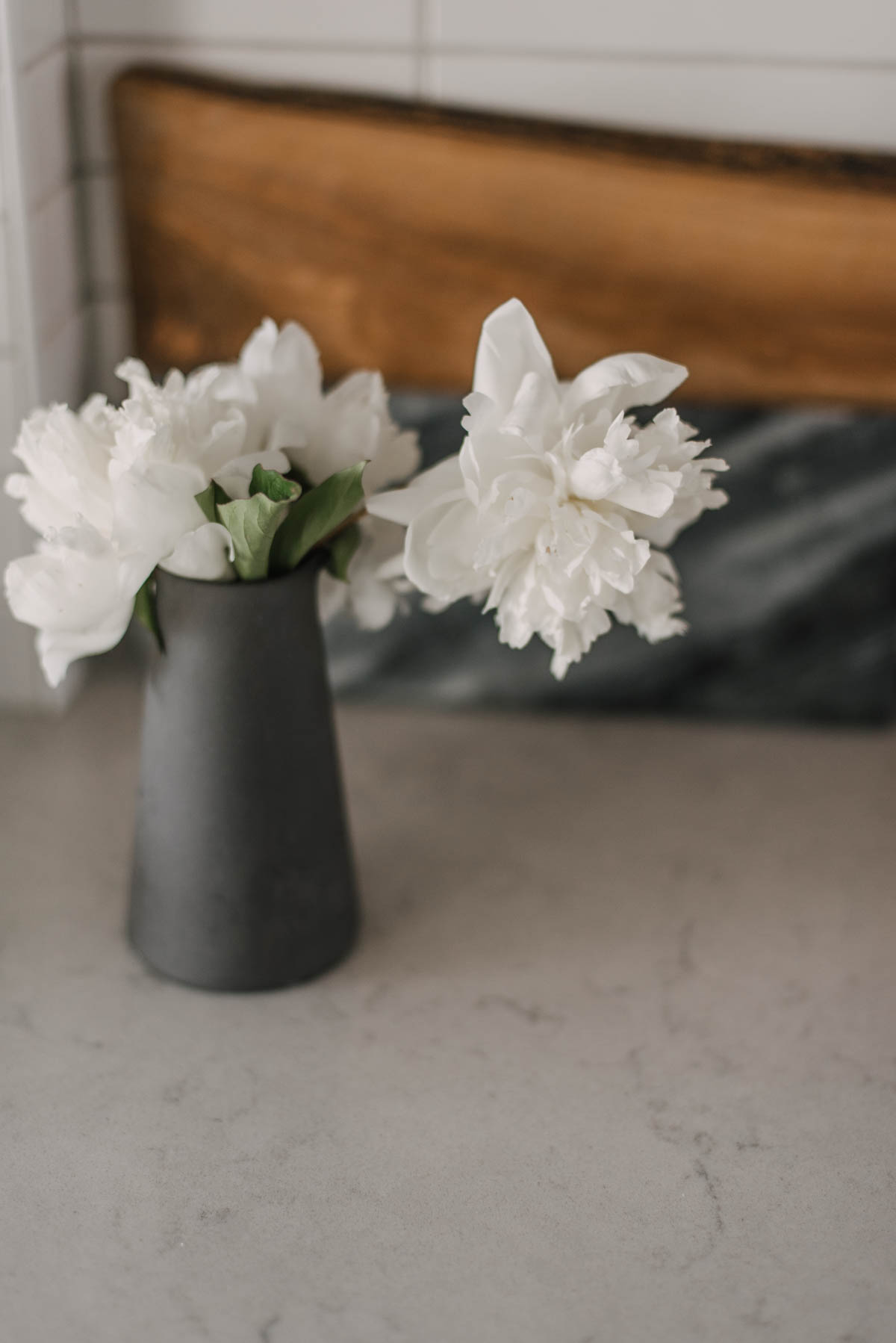 White Peonies for Modern Decor