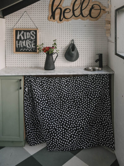 DIY Playhouse Kitchen