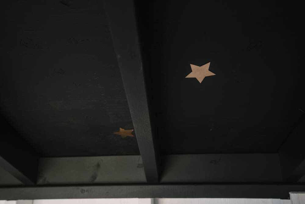 Stars on the playhouse roof