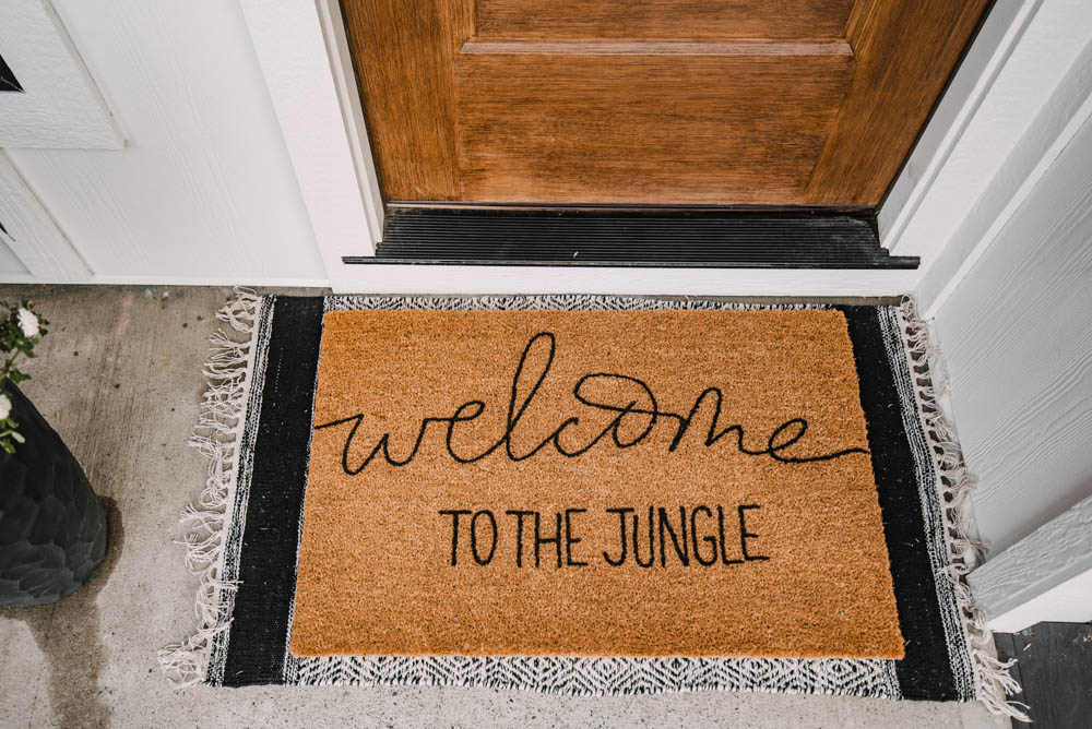 Custom coir mat... the diy way!