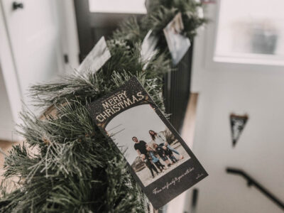 Holiday cards are exciting to receive, but once you’ve read them… what do you do with them? I’m sharing 5 simple ways to display them to enjoy them all season long, without buying anything new!