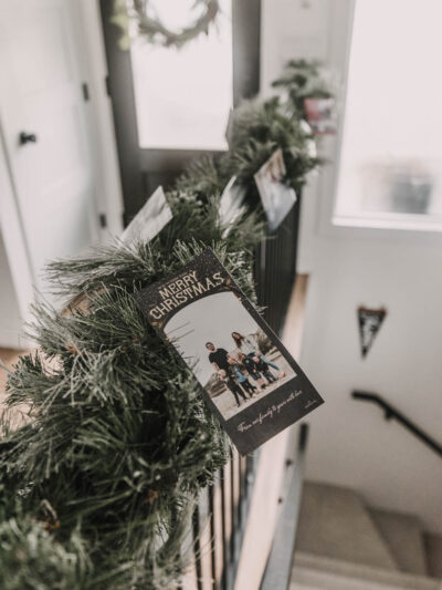 Holiday cards are exciting to receive, but once you’ve read them… what do you do with them? I’m sharing 5 simple ways to display them to enjoy them all season long, without buying anything new!