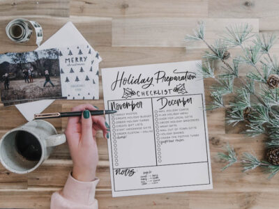 Prepare for the holidays- free checklist