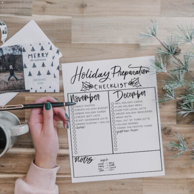 Prepare for the holidays- free checklist